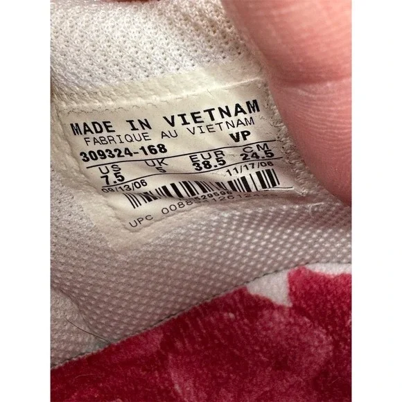 Nike Dunk Low Rose Women's‎ Sneakers White Varsity Red Size 7 - Picture 5 of 7